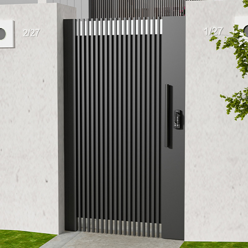 Custom Iron Art Courtyard Door Villa Doors Single Double Open close to outdoor garden Iron door Shutter Door stainless steel Wall door