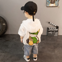 Childrens sunscreen 2022 new summer slim anti-UV ocean air conditioning shirt breathable for male and female summer clothing