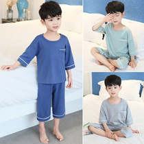 Modale Children Sleepwear Summer Thin boys home Suit Large Child Ice Silk Little Boy Short Sleeve Air Conditioning Suit