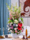 High-End Light Luxury Artificial Flower Arrangement, High-Grade Plastic Fake Flower Potted Plant Decoration, Living Room Dining Table Decoration