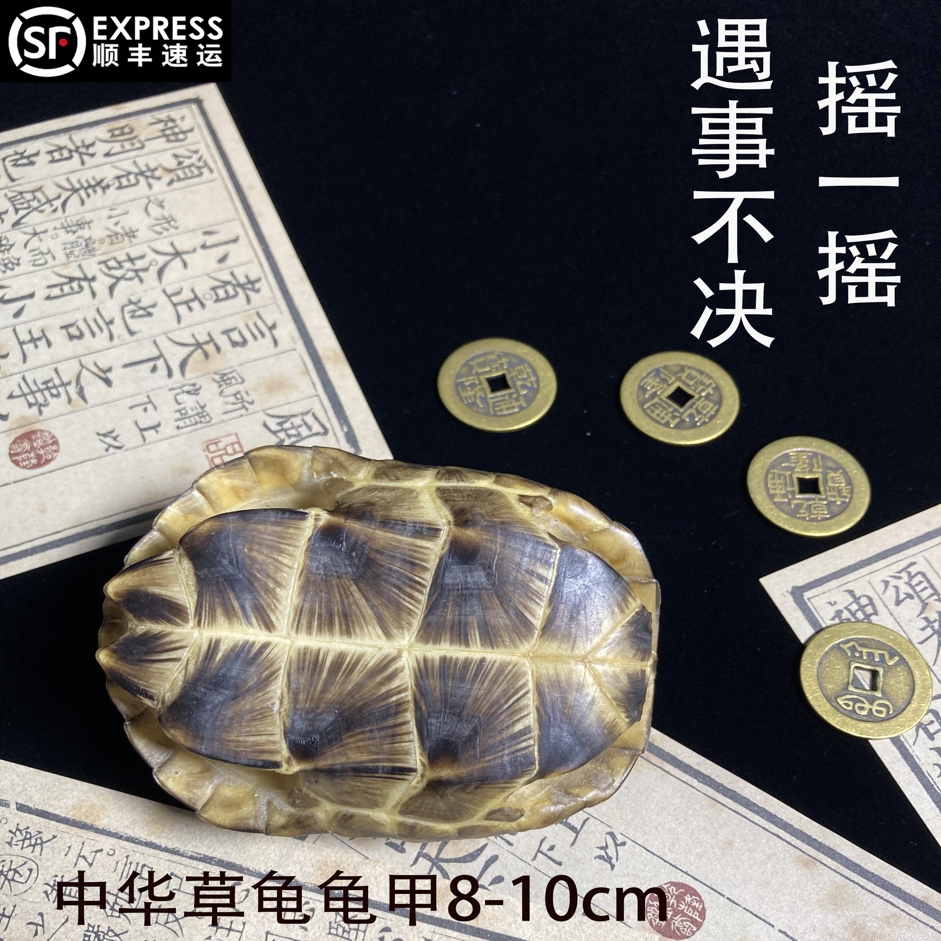 天然龟壳文玩手把件+乾隆铜钱六爻：遇事不决？摇一摇，让你的心声指引方向！-手把件-淘宝好物网