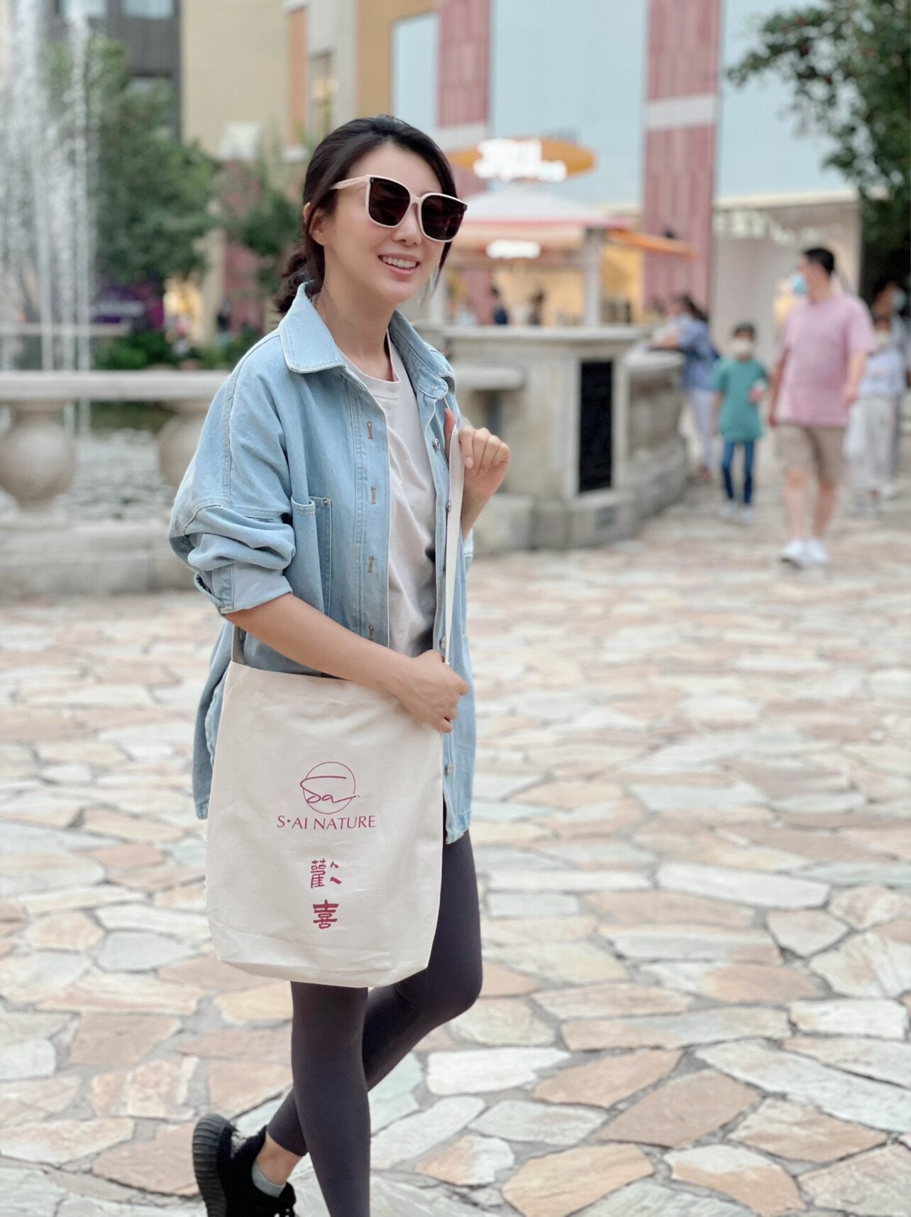 SAI Nature Ayen's Happy canvas Lazy in the wind of the wind simple Buddha's single shoulder slope bag lightweight