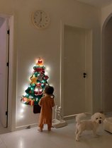 Felt Christmas tree diy material package household small decorations 2024 new Christmas childrens handmade gifts