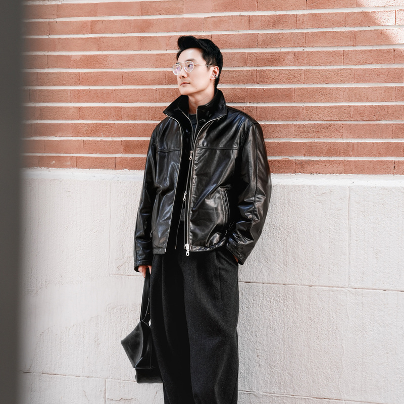 Roke New Zealand Oil-Waxed First-Layer Cowhide Leather Camel Wool Quilted Warm Motorcycle Jacket with Detachable Collar Roke New Zealand Oil-Waxed First-Layer Cowhide Leather Camel Wool Quilted Warm Motorcycle Jacket with Detachable Collar