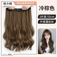 Корейский микропрокат [три часа] холодный коричневый 55 см.