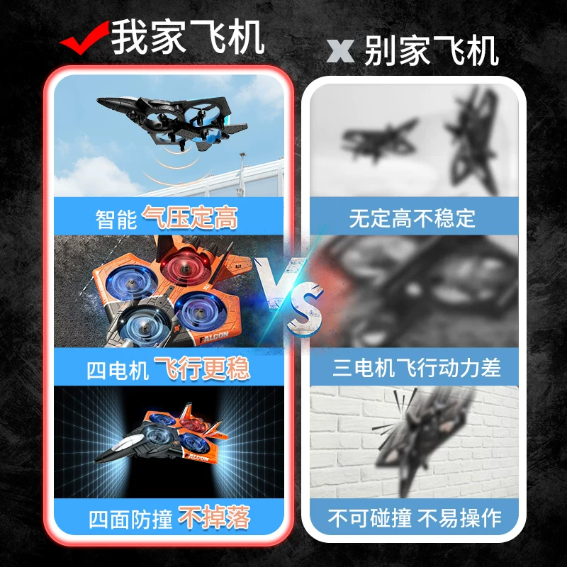 Детский дрон, истребитель, ударопрочный беспилотный игрушка для мальчиков из пены для учеников, подарок на день рождения