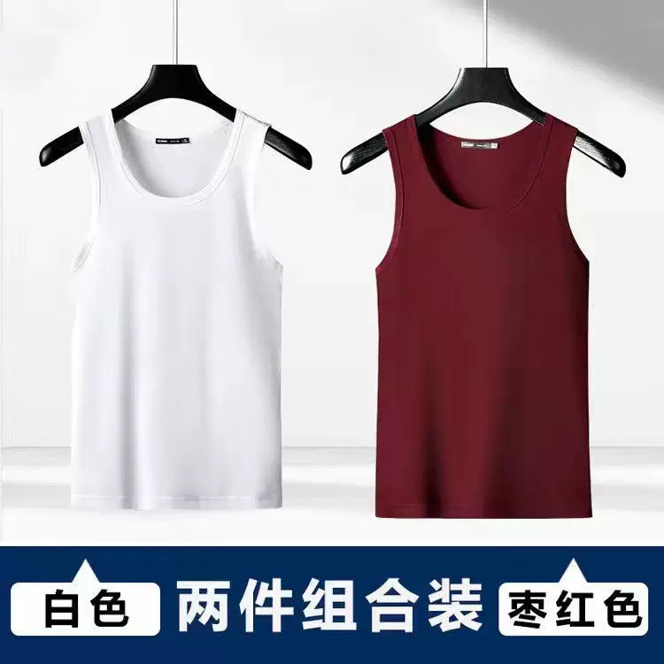 Летняя тонкая шелковая футболка с круглым воротом без рукавов, slim fit