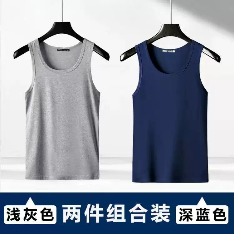 Летняя тонкая шелковая футболка с круглым воротом без рукавов, slim fit