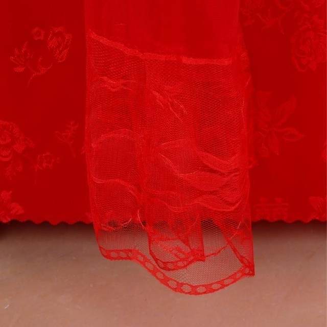 ຜ້າມ່ານປະຕູໃຫມ່ສີແດງຍາວແບບຫ້ອງແຕ່ງງານປະຕູຜ້າມ່ານ embroidery ຜ້າໃຫມ່ຫ້ອງນອນປະຕູຜ້າມ່ານແມ່ຍິງ dowry