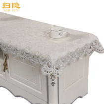 Eurostyle TV Cabinet Table Buds Lace Cloth Art Rectangular Living Room Dressers Dresser Strip Tablecloth dust-proof cover towels)