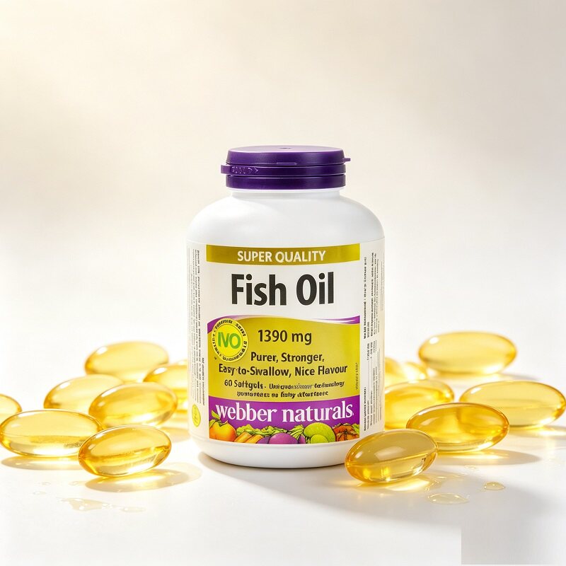 webbernaturals伟博天然进口99%高纯度omega3鱼油1100mg无鱼腥味