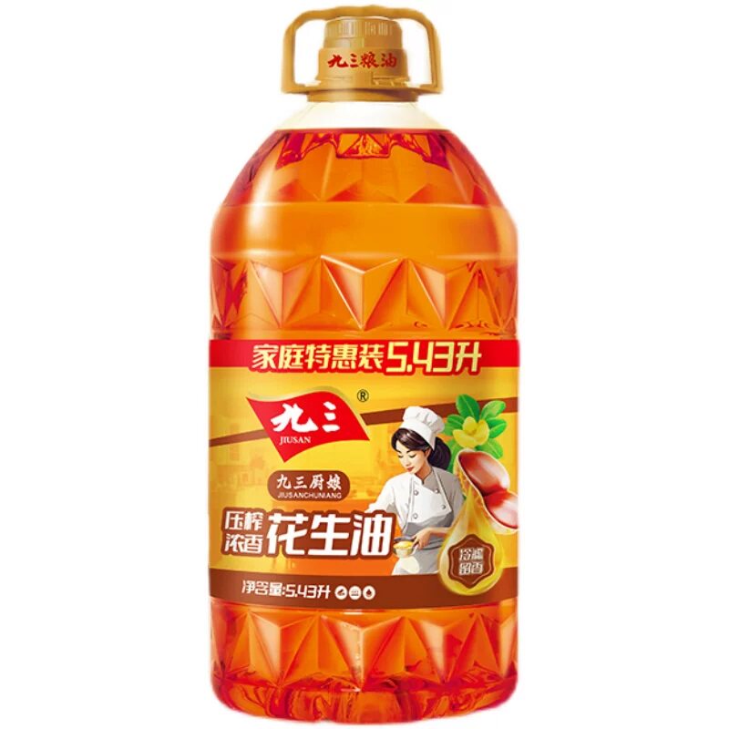 约60/大桶！花生油5.43L浓香一级
