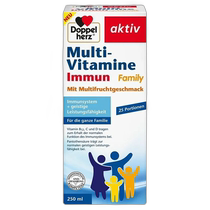 Doppelherz Double Heart Childrens Oral Solution 250ml Vitamin Fruity Flavor 10ml Daily