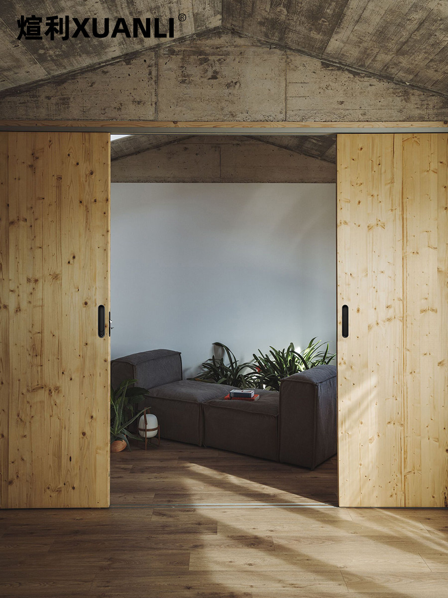 Sliding Door Handle Embedded Hidden Sliding Wooden Door Handle Pocket Door Kitchen Partition Sliding Door Handle Without Lock Body