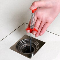 Wire spring hair hook for dredging pipes sewer artifact house water pipe hair cleaning