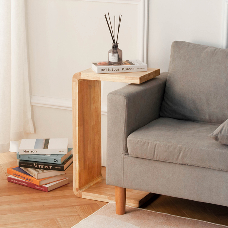 Solid wood removable balcony bed Tea Table Sofa Side Table C Type U-Shaped Sides A Few Brief Corners A Few Minimalist Living-room Bedrooms Table