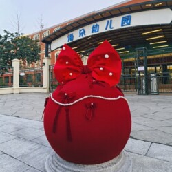 2026 New Creative City Beautification and Landscape Design Installation Art: Street Stone Blocks Transformed into Plush Decorations