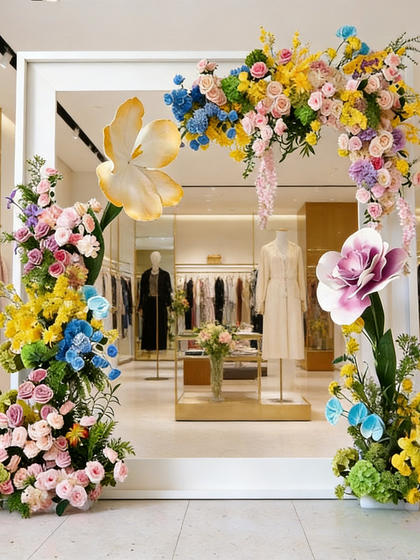 Rattan Artificial Flowers, Simulated Roses, Floral Arrangements for Clothing Stores, Ambiance Decoration, Handmade Decorative Landscaping, Commercial Display Decorations