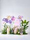 Simulated Green Plants, High-End Luxury Summer Party Decorations, Purple Paper Art Flowers, Landscaping, Clothing, Window Decorations, Props