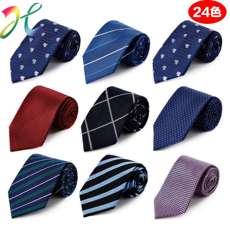 Business Tie Pro Men Casual Positive Dress Groom Wedding Spot Jacquard Color Textured Sauna Silk Logo Genuine Silk