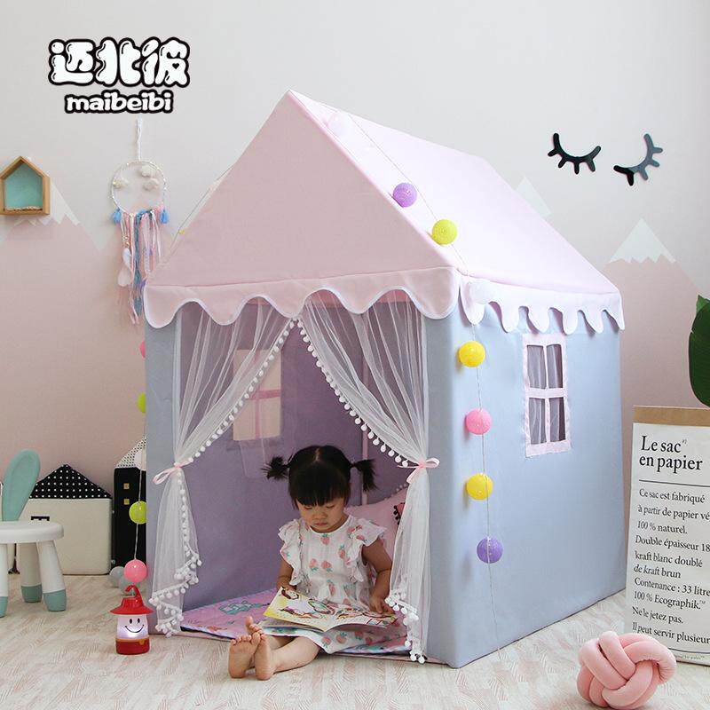 Children's House Tent Indoor Girls Toy Games Princess Small House Bed Divided Artifact Castle Baby Home Mai