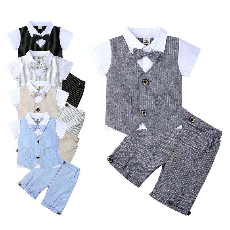 Suit Gentleman Children Yinglun Boy Baby Boy Age Gown Suit Summer Short Sleeve Birthday Summer Dress Baby Clothes