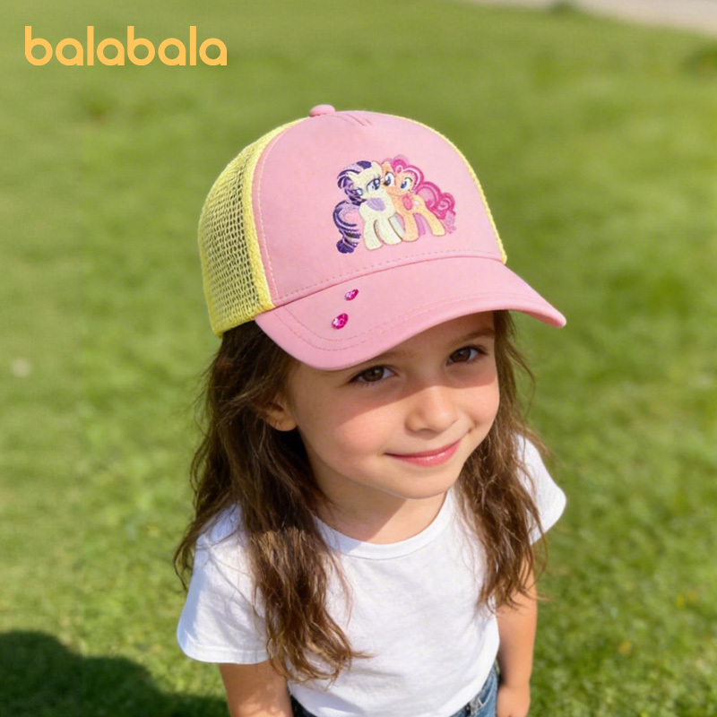 【Same Style as in Shopping Malls, My Little Pony Ip】Balabala Children's Hat, Girls' Baseball Cap, Sun Protection, Comfortable 【Same Style as in Shopping Malls, My Little Pony Ip】Balabala Children's Hat, Girls' Baseball Cap, Sun Protection, Comfortable
