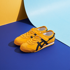 детские кроссовки [经典]onitsuka tiger鬼塚虎mexico 66 kids轻便黄黑儿童运动鞋