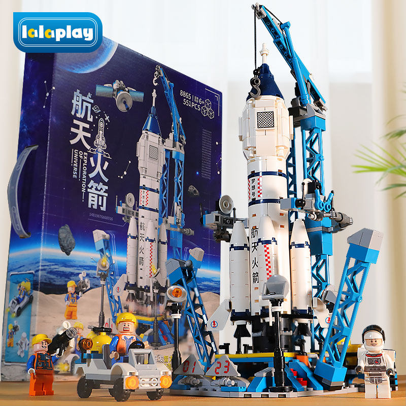 Китайские строительные блоки Shenzhou Rocket Boy Сборка головоломки Shenzhou Space Shuttle Детская головоломка сборка модельных игрушек