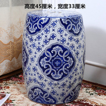 Ceramic Drum Stool Porcelain Stool American P Style European Style New Y Chinese Style Modern Hollow Antique Round Stool Decorative Stool Z Shoe Changing Stool Sit