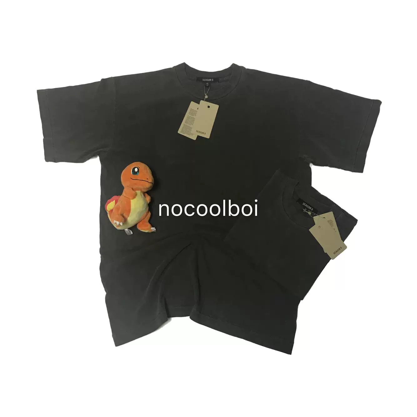 [【В наличии】YEEZY SEASON6 Classic T-shirt база короткий рукав с эффектом стирки]