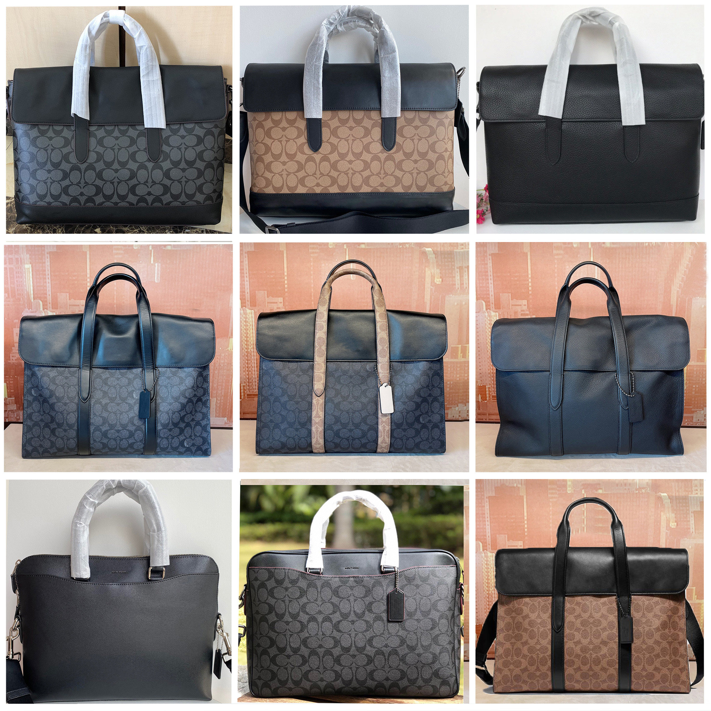 New men's bag F75757 men's handbag metropolitan leather computer business briefcase 39775