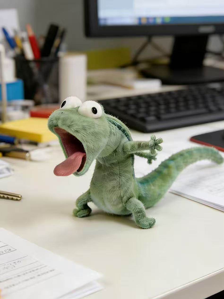 cute lizard plush pendant toy soft stuffed animal bag charm & desk decor