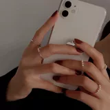 Небольшое дизайнерское кольцо из жемчуга, браслет с одной бусиной, серебро 925 пробы, на указательный палец, простой и элегантный дизайн