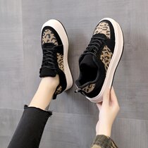 Goddess new trend trend leather new thick bottom breathable casual low-top all-match flat bottom plate xie
