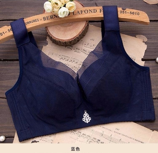 Large size ultra-thin thin section No steel ring No sponge bra chubby MM200 haggle large breasted bra CDE