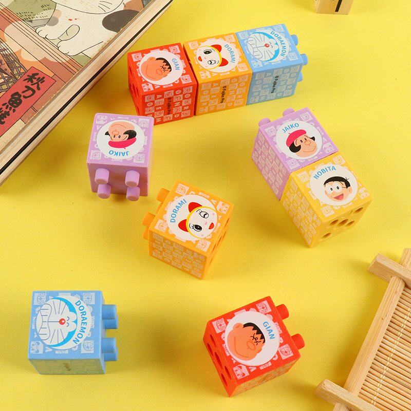 哆啦A梦积木橡皮擦：童年回忆+创意文具，桃子の文具小店独家推荐！-卡通造型橡皮-淘宝好物网