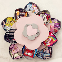 Dove chocolate double-layer rotating gift box for girlfriend best friend new year's birthday creative romantic gift