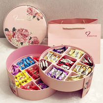 Dove chocolate double-layer rotating gift box to send girlfriend's best friend Tanabata Valentine's Day birthday creative romantic gift