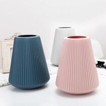Modern Plastic Vase Home Decor European Imtation Ceramic Ra