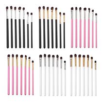7pcs Professional Eyes Makeup Brushes Set Soft Hair Wood Han