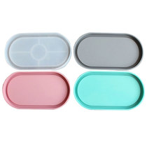 Oval Resin Coaster Mold Ashtray Molds Silicone Tray Mould Po
