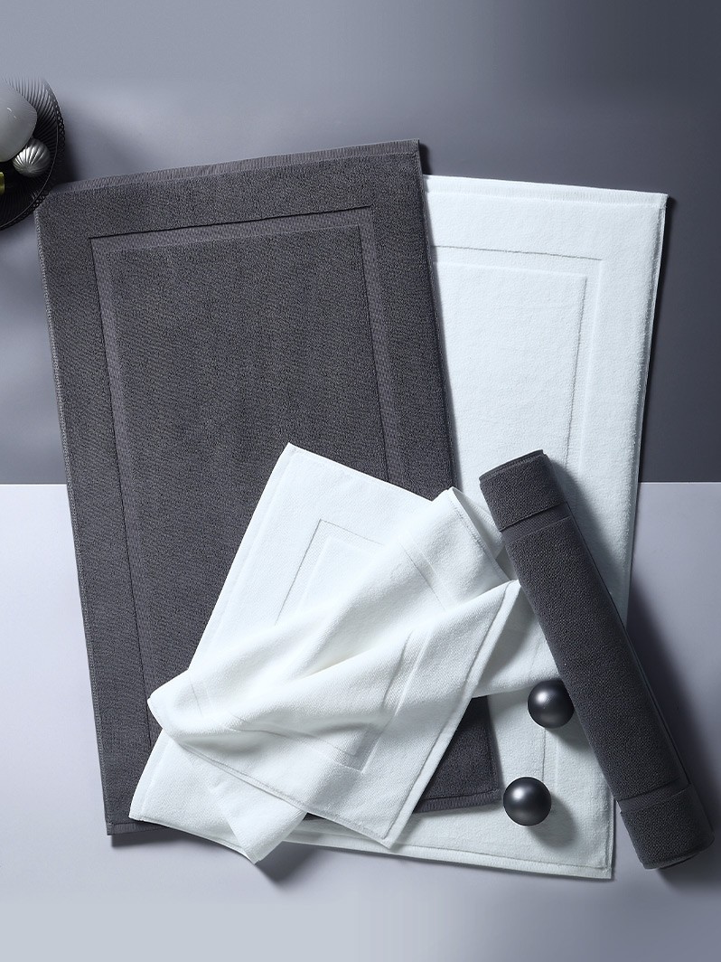 Japanese cotton pad bathroom stepping towel anti-slip cotton mat and soaking room for machine washing cotton