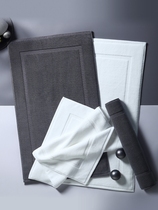 Japanese Pure Cotton Ground Mat Bathroom Trampled Foot Towel Anti-Slip Toilet Footbed Water Suction Machine Washable Full Cotton