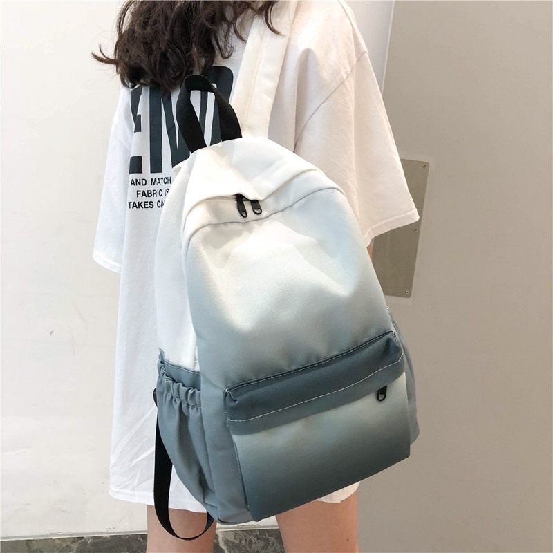 Japanese Korean ins wind student Japanese backpack girl gradient wild Korean style backpack women's schoolbag