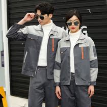 Construction site work clothes Spring-autumn thickened abrasion-resistant dirty-and-dirty-and-wear-and-wear workwear jacket Lawsuit work suit suit