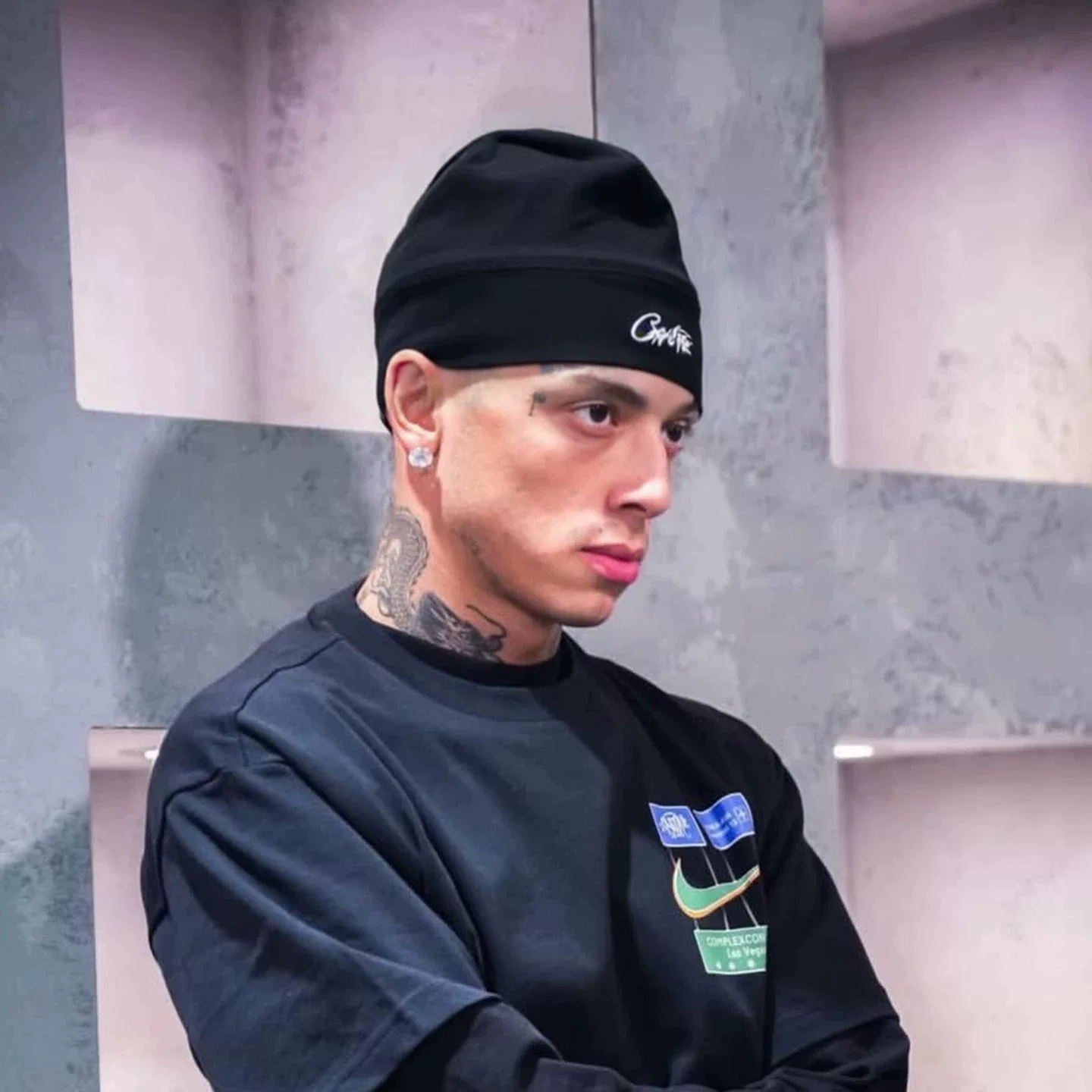 Кепка-работа Corteiz с американским трендом, вышитой буквой, взрослая темная готическая толстовка-подшлемник Y2K