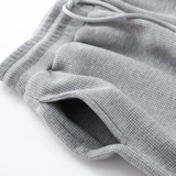 Новые брюки Wahfuge!360 г тяжело светло -серый серо -серый цветы. Собственные спортивные брюки с дикими лучами мужчины и женщины