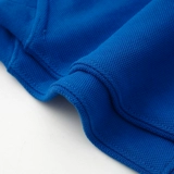 Синяя хлопковая комфортная футболка с коротким рукавом для отдыха, из ворсистого хлопка, оверсайз