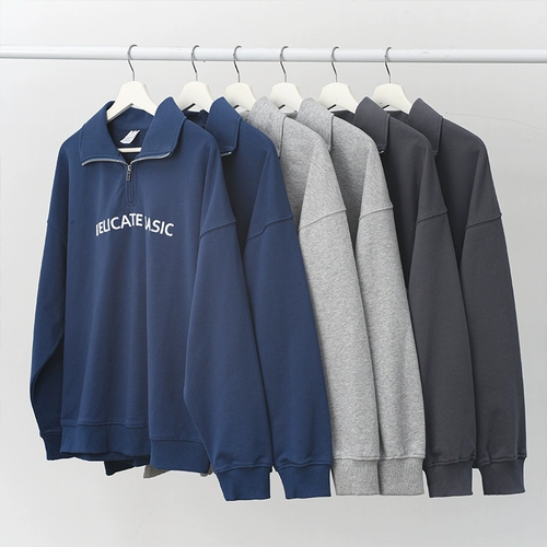 Осенний свитшот для отдыха, в американском стиле, с вышивкой, оверсайз